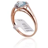 Diamond Sky Jewelry Auksinis žiedas su deimantais ir topazais „Princess IV“