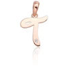 Diamond Sky Jewelry Auksinis raidės pakabukas su cirkoniais „T IV“