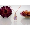 Diamond Sky Jewelry Auksinis pakabukas su deimantais ir ametistais „Grakštumas“