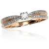 Diamond Sky Jewelry Auksinis žiedas su deimantais „Joanna IX“