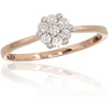 Diamond Sky Jewelry Auksinis žiedas su deimantais „Deimantų Gėlė II“