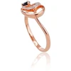 Diamond Sky Jewelry Auksinis žiedas su deimantais ir safyrais „Grotex“