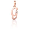 Diamond Sky Jewelry Auksinis raidės pakabukas su cirkoniais „G IV“