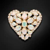Diamond Sky Jewelry Segė moterims DiamondSky „Crystal Heart II“ (Aurora Borealis) su Swarovski kristalais