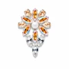 Diamond Sky Jewelry Segė moterims DiamondSky „Mirtel II (Light Topaz Shimmer / Golden Shadow)“ su Swarovski kristalais