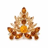 Diamond Sky Jewelry Segė moterims DiamondSky „Kristalo Šakelė II (Light Amber / Topaz / Golden Shadow)“ su Swarovski kristalais