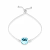 Diamond Sky Jewelry Sidabrinė apyrankė moterims DiamondSky „Glare (Aquamarine)“