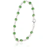 Diamond Sky Jewelry Sidabrinė apyrankė su cirkoniais „Emerald Radiance“