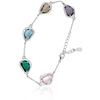 Diamond Sky Jewelry Sidabrinė apyrankė su cirkoniais „Rainbow Drops“
