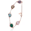 Diamond Sky Jewelry Sidabrinė apyrankė su cirkoniais „Rainbow Drops III“
