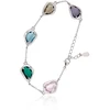 Diamond Sky Jewelry Sidabrinė apyrankė su cirkoniais „Rainbow Drops“