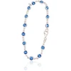 Diamond Sky Jewelry Sidabrinė apyrankė su cirkoniais „Žydrasis Spindesys“