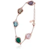 Diamond Sky Jewelry Sidabrinė apyrankė su cirkoniais „Rainbow Drops III“