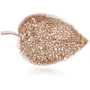 Diamond Sky Jewelry Sidabrinė sagė „Auksinis Lapas“
