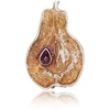 Diamond Sky Jewelry Sidabrinė sagė „Golden Pear II“
