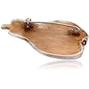 Diamond Sky Jewelry Sidabrinė sagė „Golden Pear II“
