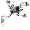 Diamond Sky Jewelry Sidabrinė sagė su agatu „Frog“