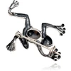 Diamond Sky Jewelry Sidabrinė sagė su agatu „Frog“