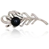Diamond Sky Jewelry Sidabrinė sagė su cirkoniais ir perlais „Tender Breeze II“