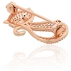 Diamond Sky Jewelry Sidabrinė sagė su cirkoniais „Midnight Feline II“