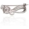 Diamond Sky Jewelry Sidabrinė sagė su cirkoniais „Midnight Feline“