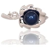 Diamond Sky Jewelry Sidabrinė sagė su perlais „Dewdrop II“