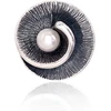 Diamond Sky Jewelry Sidabrinė sagė su perlais „Whirlpool“