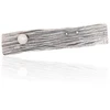 Diamond Sky Jewelry Sidabrinė sagė su perlais „Bark Weave“