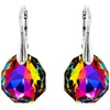 Diamond Sky Jewelry Sidabriniai auskarai „Frozen Edges (Vitrail Medium)“ su Swarovski® kristalais