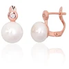 Diamond Sky Jewelry Sidabriniai auskarai su cirkoniais ir perlais „Galos XII“
