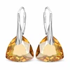 Diamond Sky Jewelry Sidabriniai auskarai „Evening Shine (Golden Shadow)“ su Swarovski® kristalais