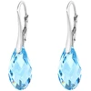 Diamond Sky Jewelry Sidabriniai auskarai „Enchanté (Aquamarine)“ su Swarovski® kristalais