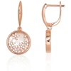 Diamond Sky Jewelry Sidabriniai auskarai su cirkoniais ir perlamutru „Moonlit Cluster“