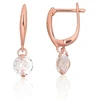 Diamond Sky Jewelry Sidabriniai auskarai su cirkoniais „Morning Dew“