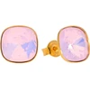 Diamond Sky Jewelry Sidabriniai auskarai „Glare (Rose Vanduo Opal)“ su Swarovski® kristalais