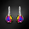 Diamond Sky Jewelry Sidabriniai auskarai „Frozen Edges (Vitrail Medium)“ su Swarovski® kristalais
