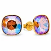 Diamond Sky Jewelry Sidabriniai auskarai „Glare (Light Colorado Topaz Shimmer)“ su Swarovski® kristalais