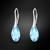 Diamond Sky Jewelry Sidabriniai auskarai „Enchanté (Aquamarine)“ su Swarovski® kristalais