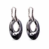 Diamond Sky Jewelry Sidabriniai auskarai moterims DiamondSky „Helios (Sidabrinis Night)“ su Swarovski kristalais
