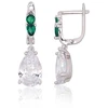 Diamond Sky Jewelry Sidabriniai auskarai su cirkoniais „Crystal Facade“