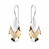 Diamond Sky Jewelry Sidabriniai auskarai moterims DiamondSky „Baroque II (Light Colorado Topaz Light Chrome)„ su Swarovski kristalais