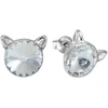 Diamond Sky Jewelry Sidabriniai auskarai „Cat“ su Swarovski® kristalais
