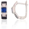 Diamond Sky Jewelry Sidabriniai auskarai su cirkoniais ir emaliu „Athens“