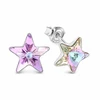Diamond Sky Jewelry Sidabriniai auskarai „Star (Vitrail Light)“ su Swarovski® kristalais