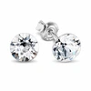 Diamond Sky Jewelry Sidabriniai auskarai moterims DiamondSky „Classic“ su Swarovski kristalais