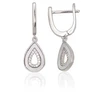 Diamond Sky Jewelry Sidabriniai auskarai su cirkoniais ir perlamutru „Vienna IV“