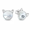 Diamond Sky Jewelry Sidabriniai auskarai „Cat“ su Swarovski® kristalais