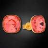 Diamond Sky Jewelry Sidabriniai auskarai „Glare (Padparadscha)“ su Swarovski® kristalais