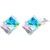 Diamond Sky Jewelry Sidabriniai auskarai „Rubicon II (Aurora Borealis)“ su Swarovski® kristalais
