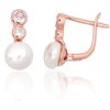 Diamond Sky Jewelry Sidabriniai auskarai su cirkoniais ir perlais „Galos IX“